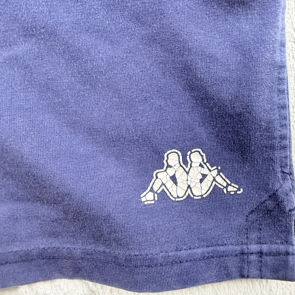 Kappa Women's Small Active Shorts Blue Mesh Trim Logo - Picture 10 of 13